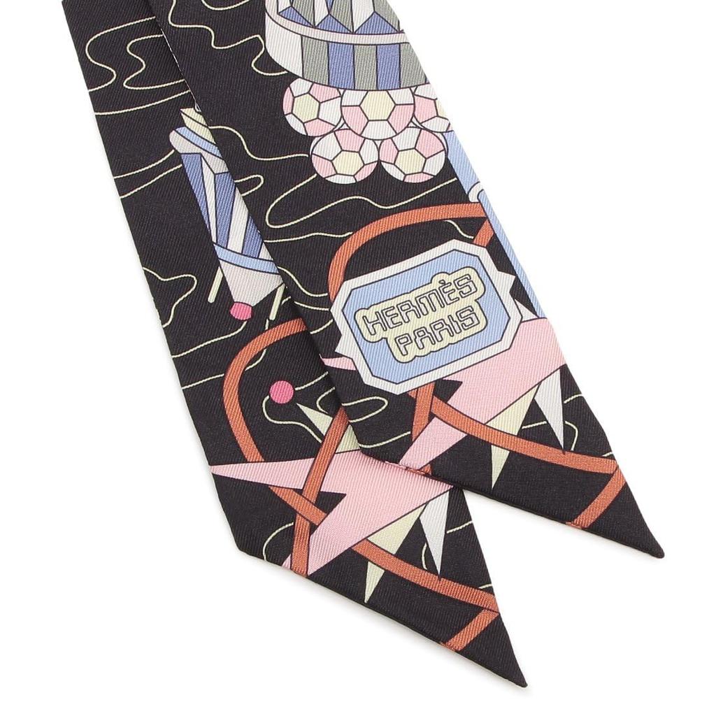 Scarf Bandana Twilly Multicolor Black H063707 S 03 [Hermes] Women's [Item]