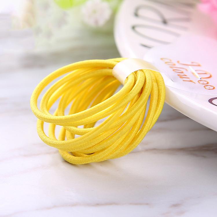 100PCS/bags 2mm Diameter 3cm Kids Nylon Elastic Hair Bands Ponytail Holder Rope Elasticity Hair Ties for DIY Hair Accessories