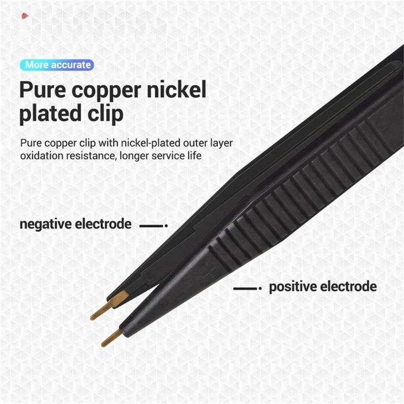 Детектор зажима конденсатора Зажим для тестового провода Зажим LCR Универсальный Конденсатор Резистор Мультиметр Аксессуары Удобный и Практичный