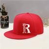 Street Style Hip-hop Letter Baseball Cap Black Hat Simple Classic Flat Brim Hat