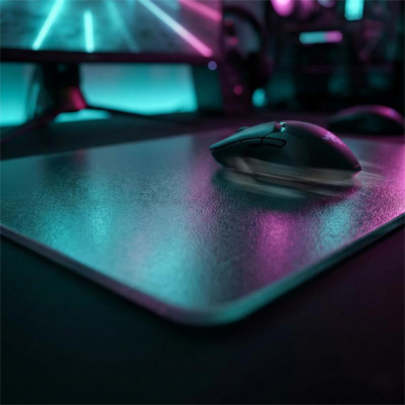 Игровой стеклянный коврик для стола Нескользящий игровой коврик Коврик для письма Стеклянный коврик для мыши для ПК на стол Водонепроницаемый Легко чистящийся Стеклянный коврик для стола для офиса Дома
