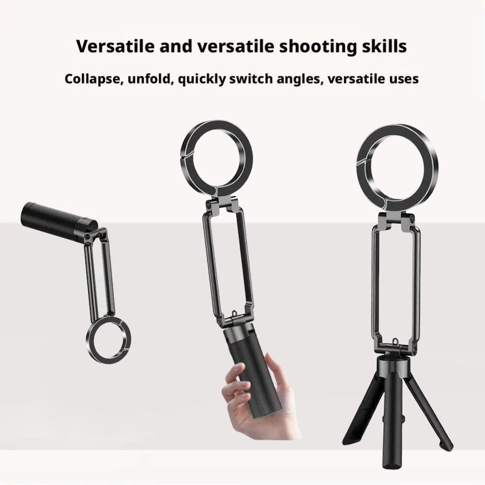 Lightweight Carabiner Phone Tripod Adjustable Outdoor/Travel Phone Stand Magnetic Phone Mount