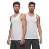 XYXX Men's Ace Premium Cotton Modal Round Neck Vest Pack of 2 (White;White; M)