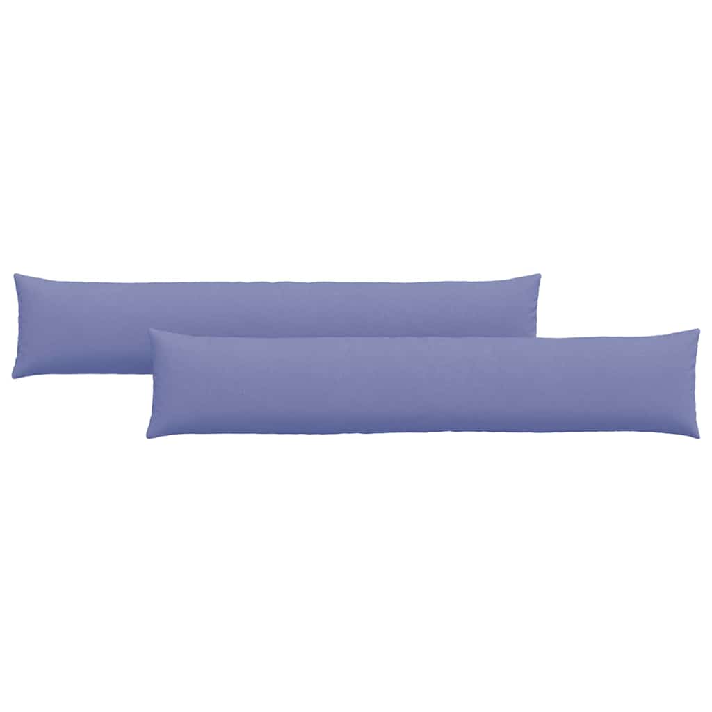 Sofa Cushions 2 pcs Denim Blue 200 x 40 cm Fabric