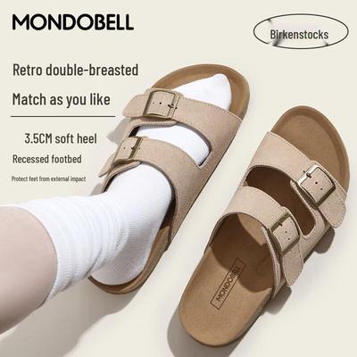 Женские ретро сандалии-биркены на плоской подошве Mandobel