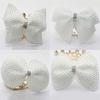 Банты для волос, свадебный бутик, вечеринка, заколки со стразами и заколки для волос, аксессуары для волос, белый жемчуг, 1 шт., ювелирный аксессуар
