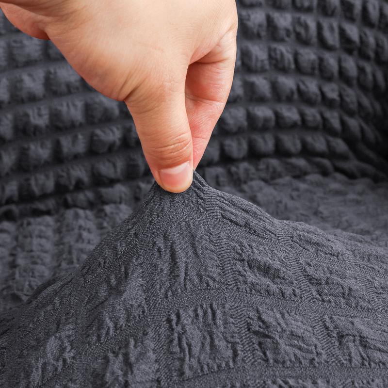 Клетчатая юбка из жатого хлопка, эластичный эластичный чехол для дивана для гостиной, чехол для кресла 1, 2, 3, 4 L-образной формы, чехлы для диванов