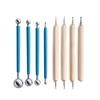 8-Piece Pottery & Polymer Clay Tool Set - Stone, Clay, Dotting Pens