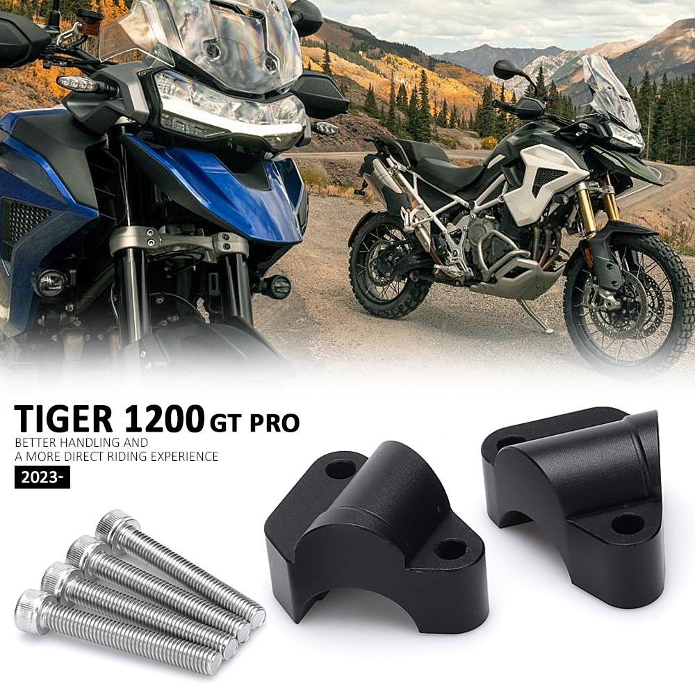 Для Tiger 1200 Tiger1200 GT Pro 2023 2024 Мотоциклетный аксессуар Подъемник руля TIGER 1200 GT PRO Крепление для смещения руля назад