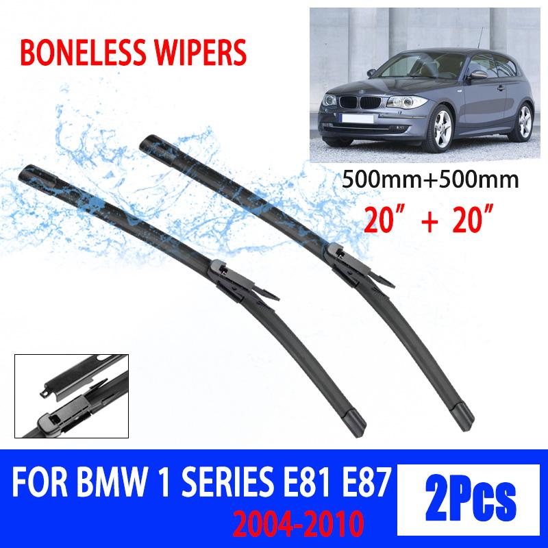Для BMW 1 серии E81 E87 2004-2010 автомобильный дворник ласточкин хвост мягкий резиновый дворник лобовое стекло ветровое стекло HD тихий автомобильный дворник 20"+20"