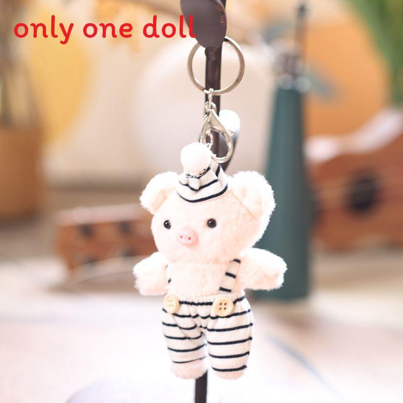 Cute Pig Plush Toy With Short Fur For Bag Decoration And Gifts