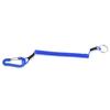 Fishing Lanyards Rope Retractable Safety Spring Coiled Ropes Keychain AccessoriesBlue