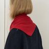 LCVE TRIANGLE WOOL MUFFLER_RED
