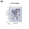 2/3 Inch Photo Album for Mini Photo Sticker ID Photo Storage Interstitial Pocket Keyring Lover Memory Kpop Card Collect Book