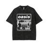 Oasis Rock Band Graphic Washed Cotton T-shirt Unisex Men Women Short Sleeve Top Fan Fashion Brand Summer Vintage Tee