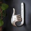 Thumb Shaped Wall Hook Strong Load-Bearing Rustproof Corrosion Resistant Easy To Install Heavy Duty Metal Wall Hanger Hook
