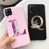 Милый чехол с буквами для Samsung Galaxy F62 M62 Чехол A12 M12 F12 Мягкие Fundas Задняя крышка для Samsung A12 F12 M12 F62 M62 Чехлы для телефонов