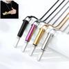 Fashion Breath Resistance Whistle Necklace Men And Women Meditation Stress Relief Mindfulness Pendants Party Jewelry