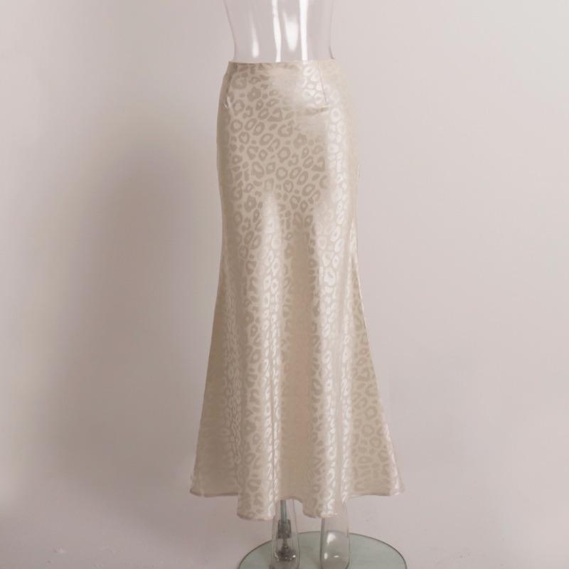 Модные узкие юбки с принтом для женщин, элегантная юбка с высокой талией длиной до щиколотки, повседневная классическая юбка, женская одежда