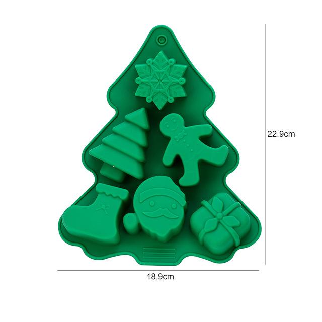 Christmas Mold Silicone Mold Christmas Tree Gingerbread Man Snowflake Christmas Mold Cookie Candy Mold