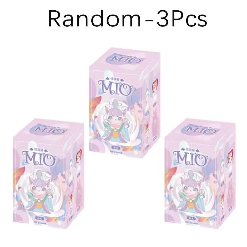 Original MIO Cat Series 3 Blind Box Mystery Cute Animal Anime Figure Surprise Caja Misteriosa Tide Play Toy Model Kids Gift