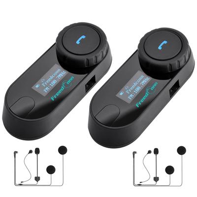 FreedConn Мотоциклетная Bluetooth 800M Беспроводная Одновременная ЖК-дисплей 12 часов музыки FM Siri Звонок в шлеме IP65 Водонепроницаемая TCOM-SC Интерком, 5.1,