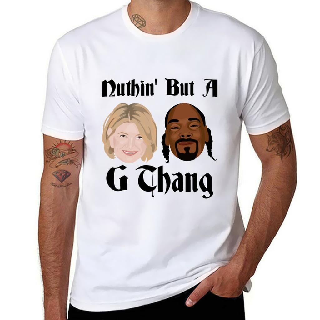 Snoop And Martha G Thang Tshirt Running Gym Short Sleeve Sports Tee