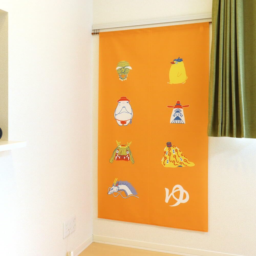 Noren 85X150см Ghibli Унесенные призраками в "Kissho" [Сделано в Японии] (Желтый 99658)