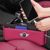Car Seat Organizer Suede Leather Crevice Storage Box Car Accessories for MINI JCW COUPE CLUBMAN CABRIO COOPER