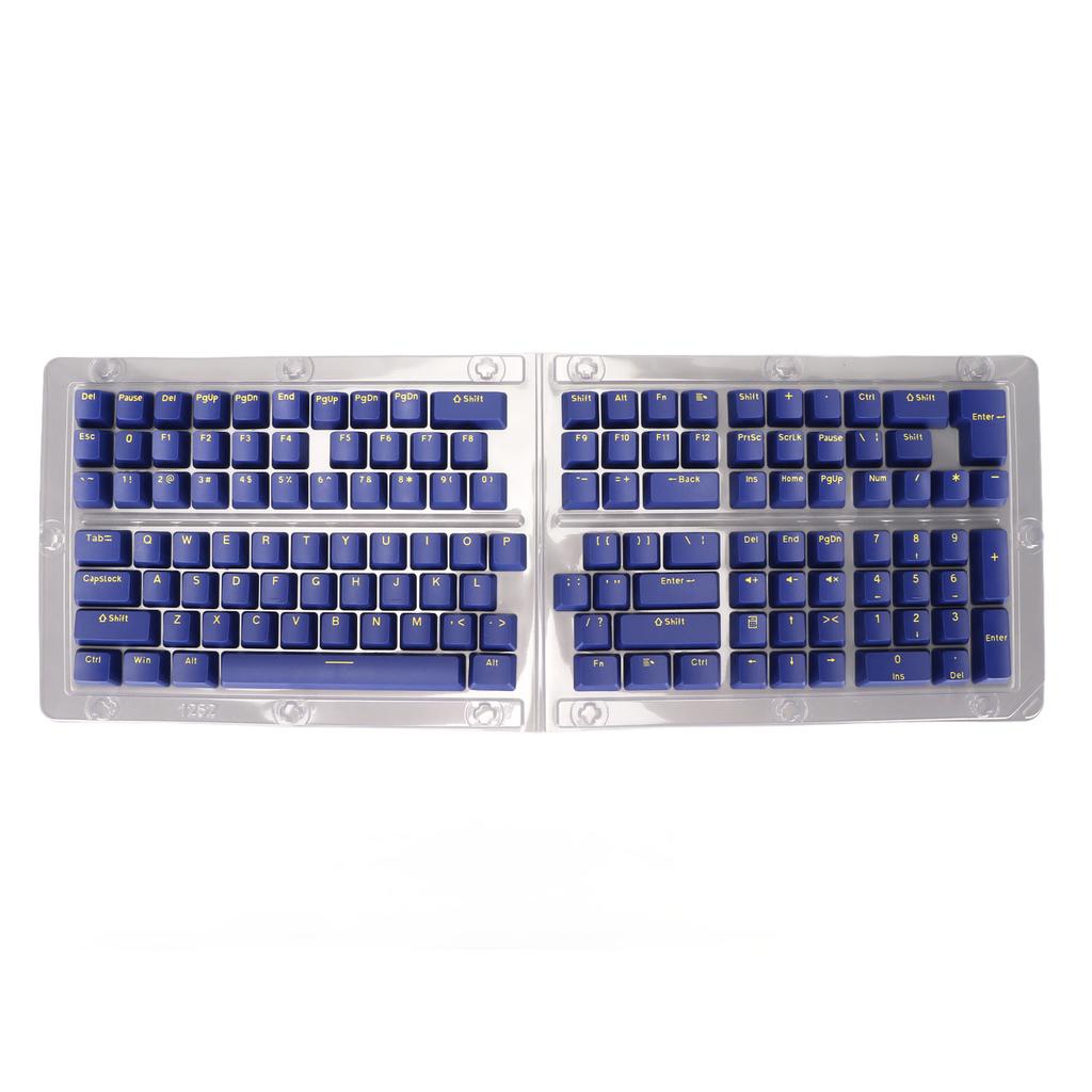 132 Key PBT Keyboard Keycaps OEM Height Secondary Injection Molding Combination Matte Keycaps for Mechanical Keyboard