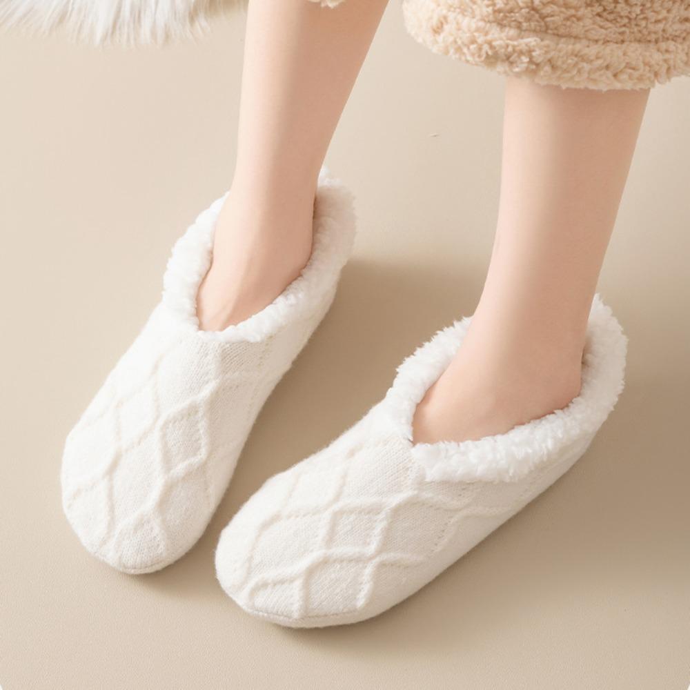 Нескользящие носки для пола, твердые носки для сна, новые хлопковые носки-короткие, осень-зима