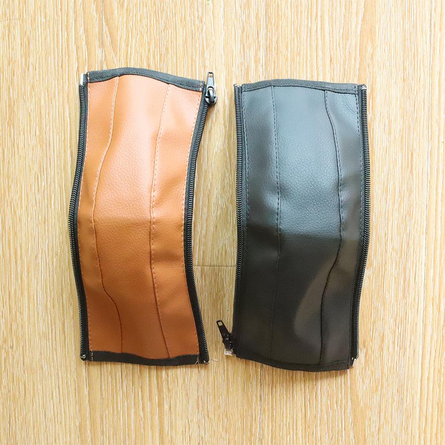 Универсальная крышка-подлокотник для детской коляски из ПУ-кожи на молнии, моющаяся и прочная защита ручки.