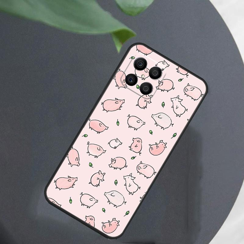 Милый розовый поросенок Чехол для Honor Magic 8 7 5 6 Pro Для Honor 200 400 Lite 50 70 90 X8c X8b X9a X9b X9c X9d Win