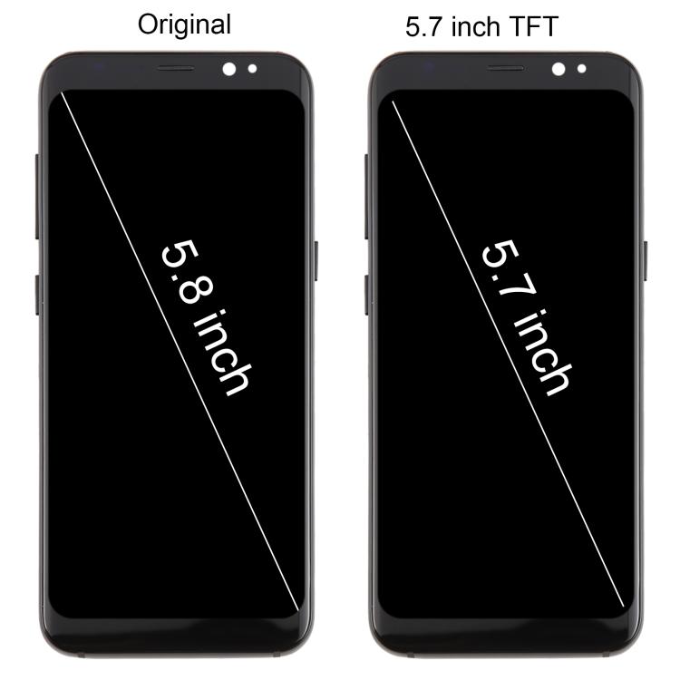 Для Samsung Galaxy S8 SM-G950F 5,7-дюймовый TFT LCD экран с сенсорным слоем, полный комплект assembly с рамкой