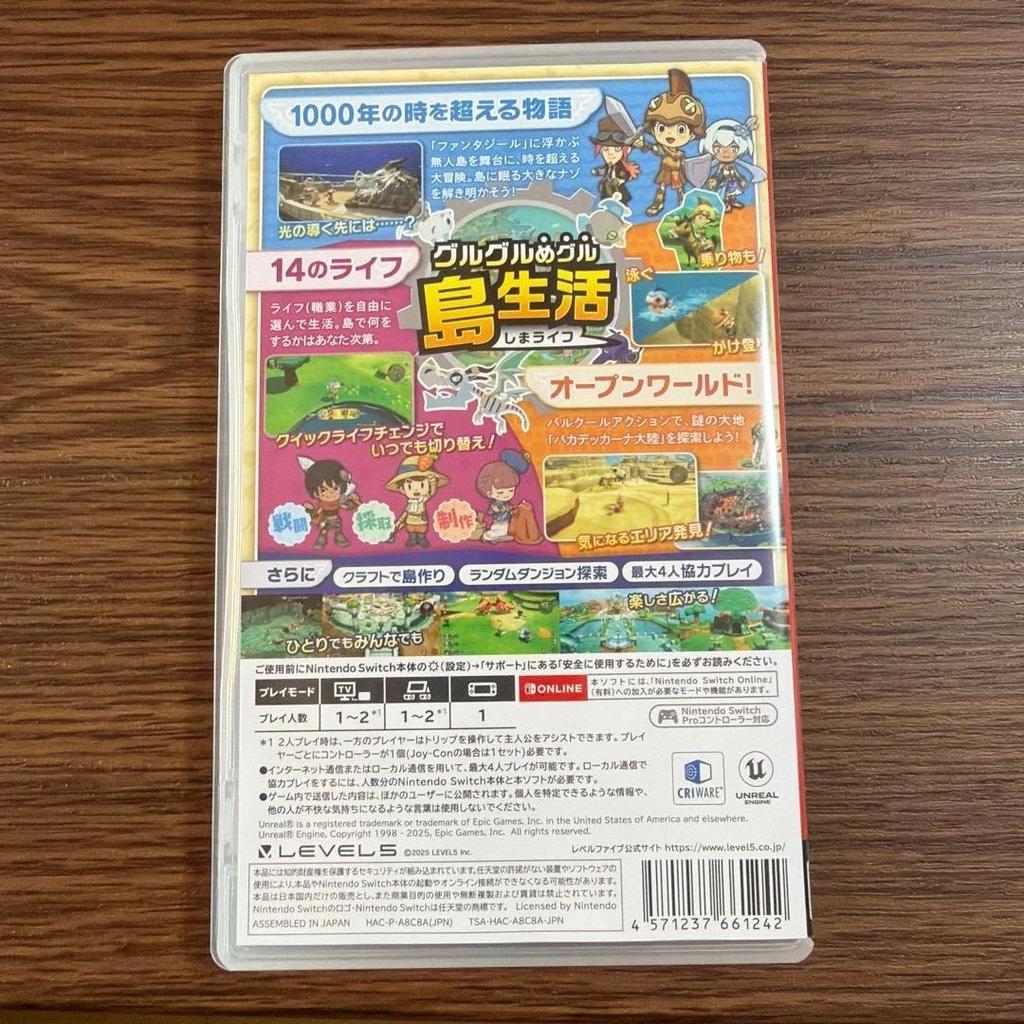 FANTASY LIFE i Девушка, крадущая время SWITCH Многоязычная Б/У