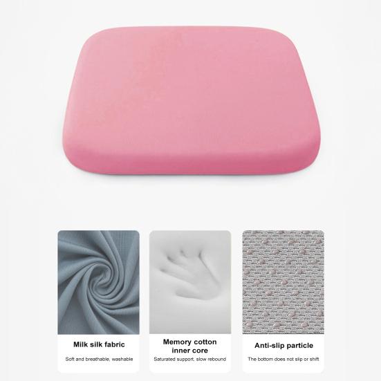 Подушка сиденья из пеноматериала с эффектом памяти и завязками, медленный отскок, нескользящая, моющаяся, Fours Seasons