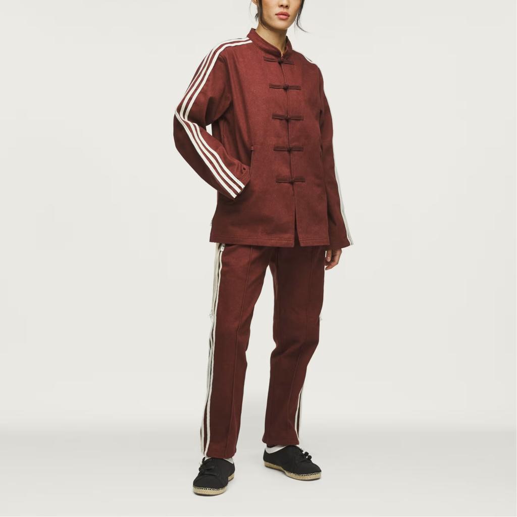 Adidas Оригинальная куртка-бомбер X CLOT от Эдисона Чена CNY Новый китайский стиль Воротник-стойка Полосатая куртка с длинным рукавом Унисекс куртки KD4031