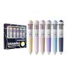 6Pcs Multicolored Pen 10-Color-in-1 Writing Pens Retractable Colored Ballpoint Pen0.8MM Tip for Color Coding Note Taking
