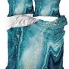 Комплект пододеяльников с рисунком мраморной текстуры с постепенным переходом, цифровая печать для трех комплектов постельного белья