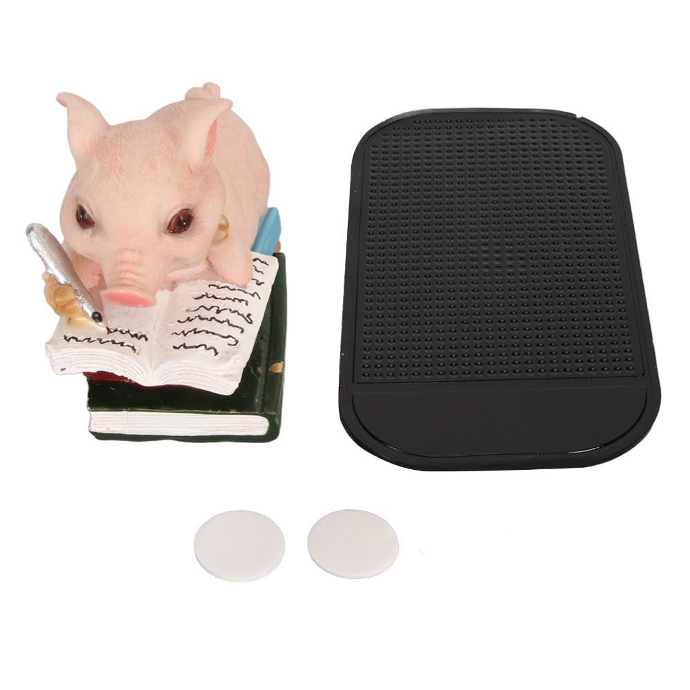 4PCS Lifelike Look Piggy Figurine Resin Resin Animal Statue Statues Lawn Ornament Home Office Decor