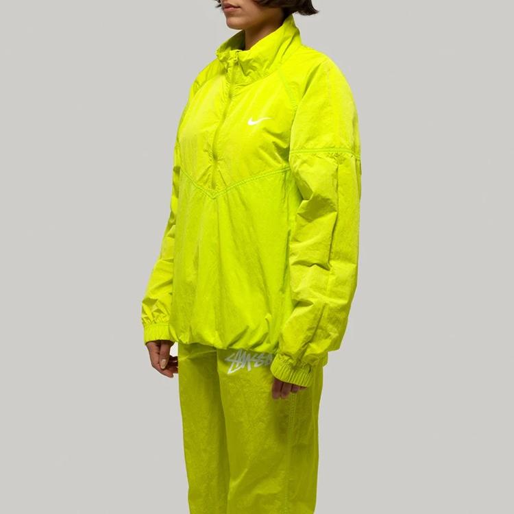 Nike Верхняя одежда унисекс X Stussy Windrunner Bright Cactus, зеленая CT4310-308
