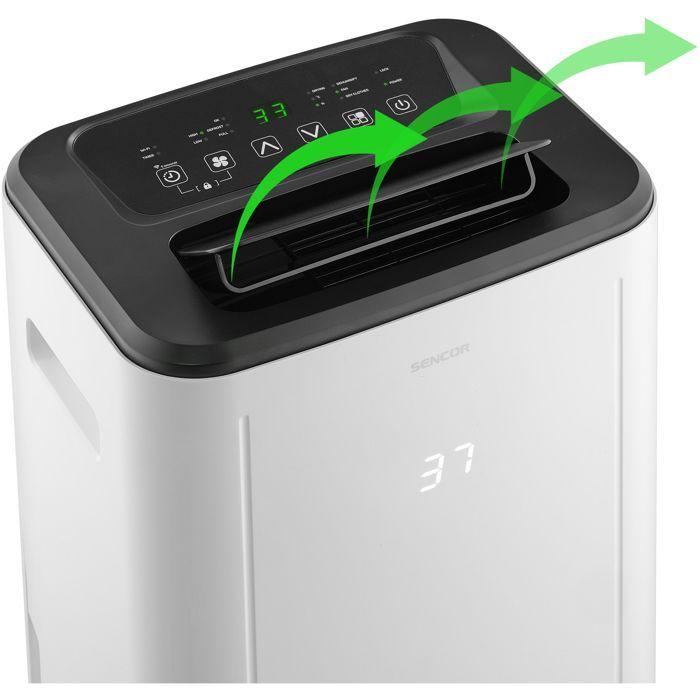 Déshumidificateur d'air Sencor SDH 2028WH - 20 L par jour - WiFi - Réservoir 6 L - 3 modes - Blanc