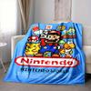 1 шт. Фланелевое одеяло Mario Nintendo World, Мягкое, Приятное для кожи, С цифровой печатью, Различные размеры в наличии для семьи, друзей, на день рождения