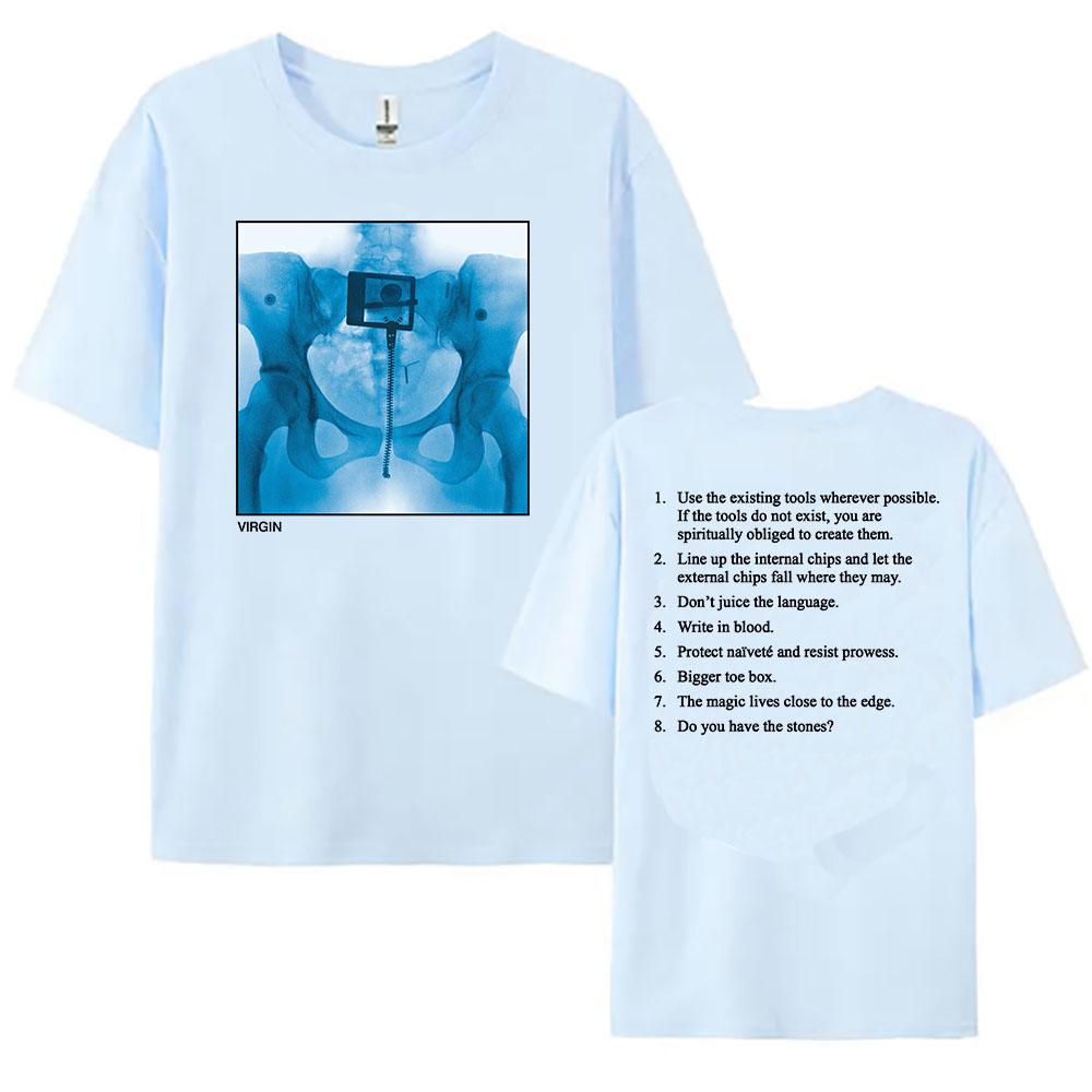 Virgin Album Printing 2025 NEW T-shirt Lorde Singer Graphic Tshirts Cotton Summer Short Sleeve T Shirt for Women Loose Fashion