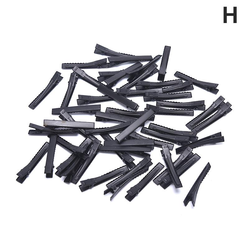 50 шт. Серебряный тон металлический зажим-крокодил зажимы пружинный зажим-утконос