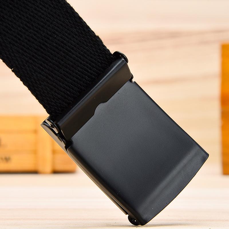 Ремень унисекс из холста, повседневные тканые джинсы с комбинезоном, ремень в стиле милитари из холста