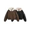 Winter Thickened Warm Fur Collar Hooded Cotton Jacket for Men and Women American Street Trend Loose Short Cotton Jacket