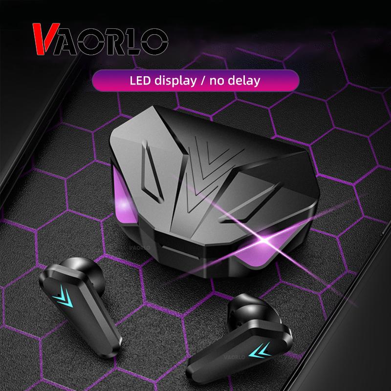 VAORLO Беспроводная игровая Bluetooth-гарнитура TWS, предназначенная для игровых мобильных игр без задержки, стереонаушники HI-Fi с микрофоном