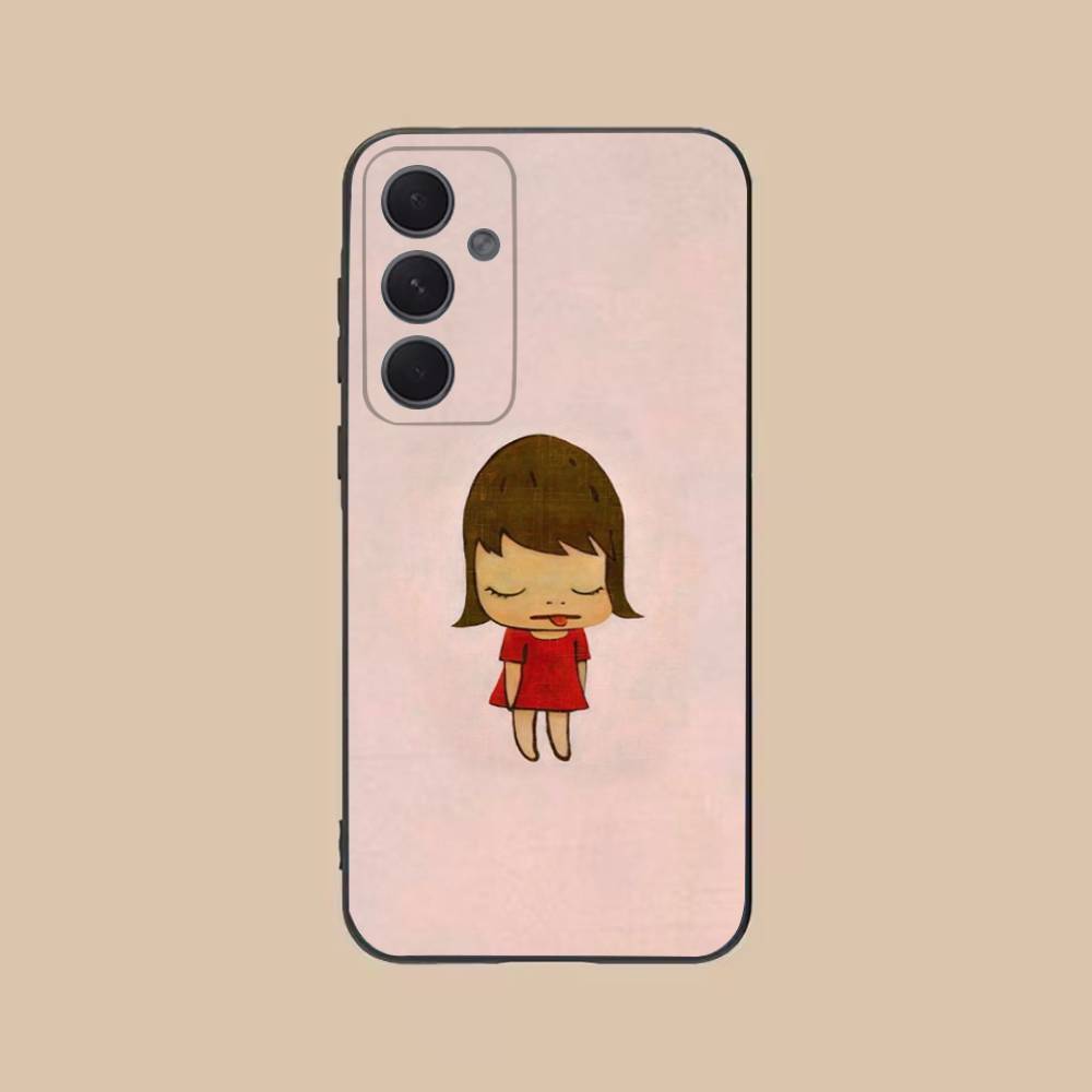Y-Yoshitomo N-Nara Чехол для телефона для Samsung S25,24,21,22,23,20,S30,Ultra,Plus,Fe,Lite,Note,5G Черный Чехол