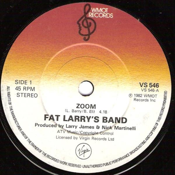 7-дюймовая пластинка FAT LARRY'S BAND - Zoom VS546 WMOT Records, V 1982 UK Танцевальная и электронная музыка Б/у